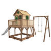 SPIELTURM 541/291/277 cm  - Weiss/Braun, Konventionell, Holz/Kunststoff (541/291/277cm)