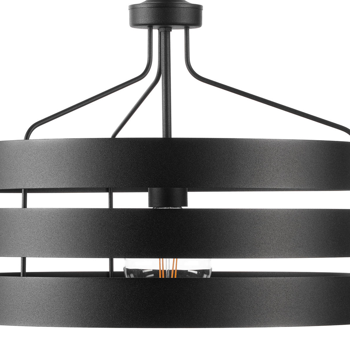 PENDELLEUCHTE 45/120 cm  - Schwarz, Design, Metall (45/120cm)