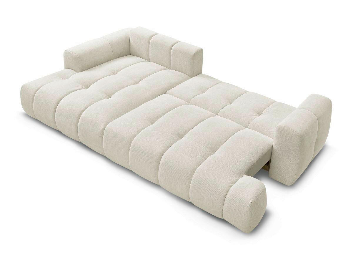 ECKSCHLAFSOFA FUJI Leinenoptik Beige  inkl.  - Beige/Schwarz, MODERN, Kunststoff/Textil (160/292cm)