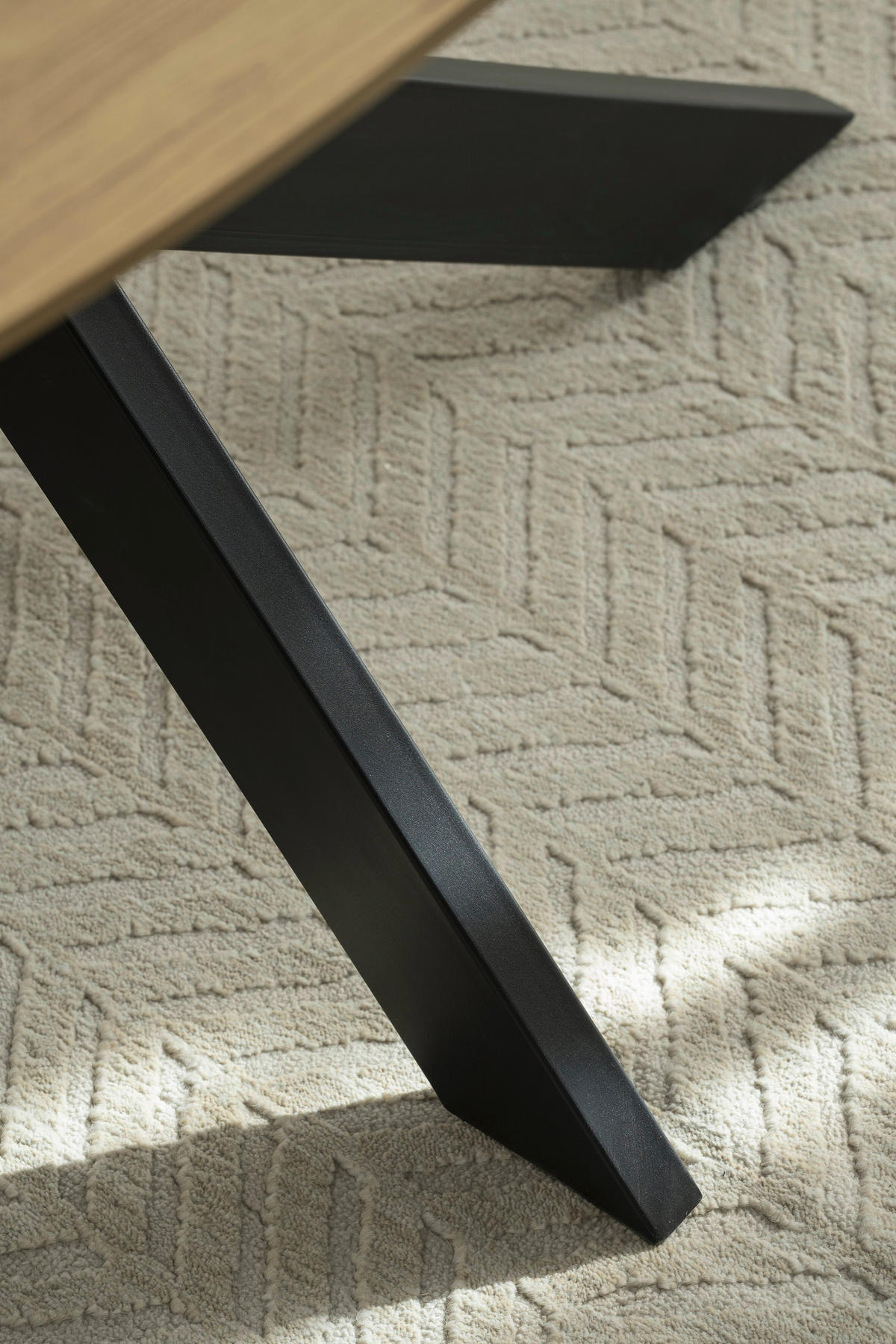 ESSTISCH 140/90/75 cm Nachbildung  Metall, Holzwerkstoff ausziehbar oval Eichefarben  - Eichefarben, MODERN, Holzwerkstoff/Metall (140/90/75cm) - MID.YOU