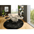 RELAXSESSEL in Leder Naturfarben  - Edelstahlfarben/Naturfarben, Design, Leder/Metall (76/119/86cm) - Dieter Knoll