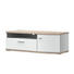 TV-ELEMENT Eichefarben, Weiß - Eichefarben/Alufarben, Design, Kunststoff/Metall (121,3/40,5/50cm) - Xora TV-ELEMENT Eichefarben, Weiß - Eichefarben/Alufarben, Design, Kunststoff/Metall (121,3/40,5/50cm) - Xora