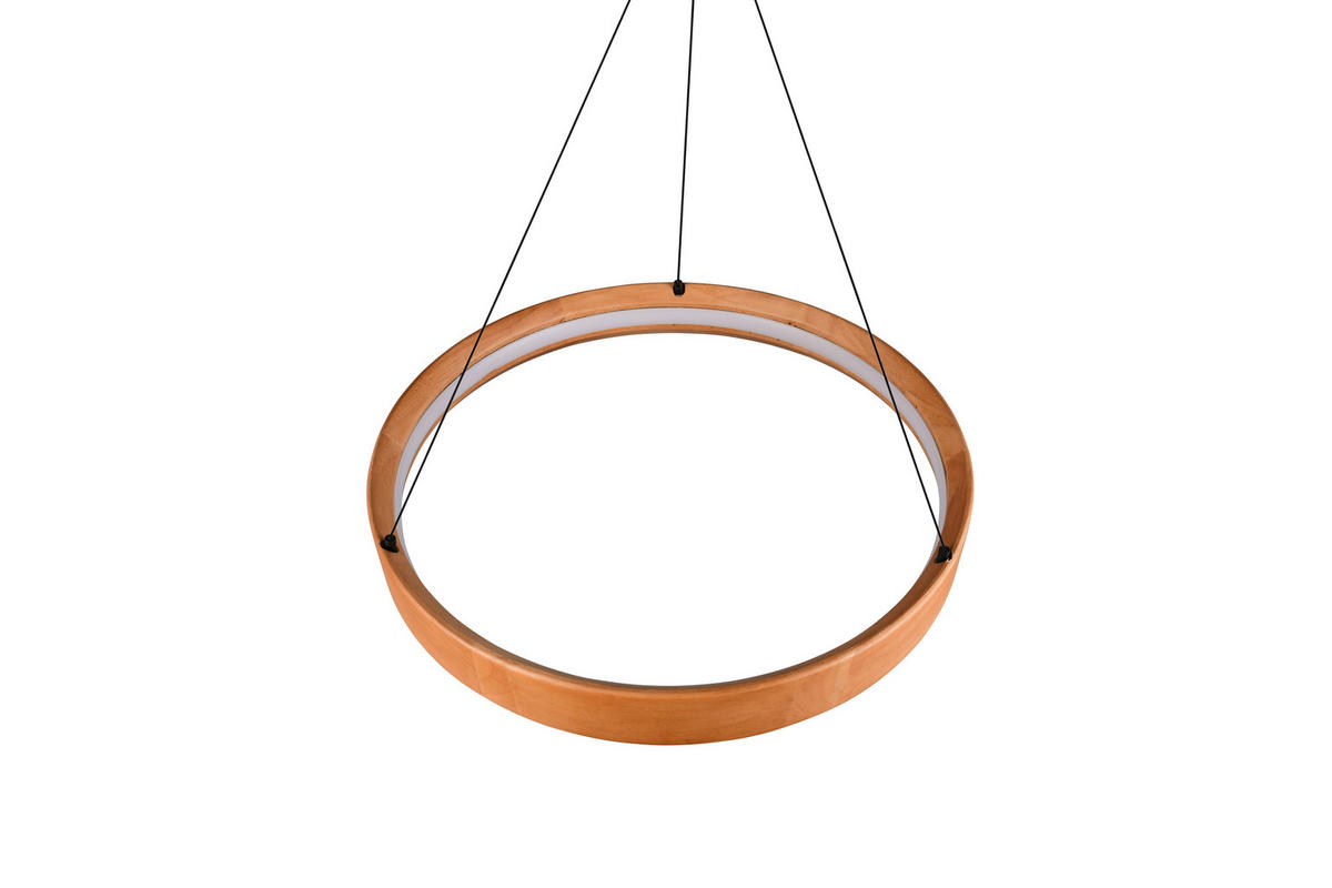 LED-HÄNGELEUCHTE 50/150 cm  - Schwarz/Braun, Natur, Holz/Metall (50/150cm) - Trio Leuchten