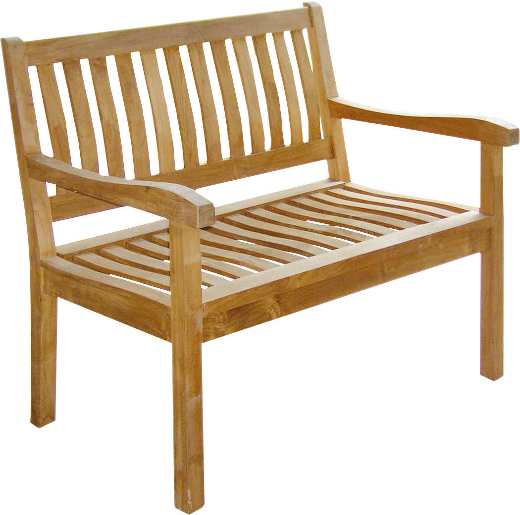 GARTENBANK 130/90/68 cm Teakholz Edelstahl - Edelstahlfarben/Teakfarben, LIFESTYLE, Holz/Metall (130/90/68cm) - Zebra
