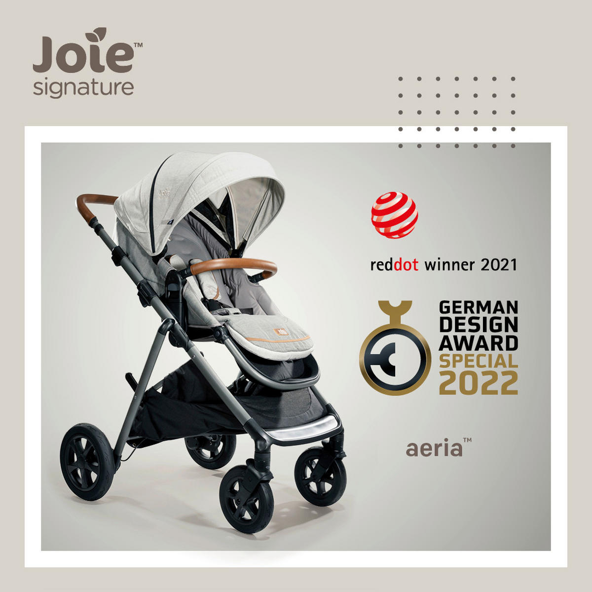 KINDERWAGENSET JOIE SIGNATURE  - Anthrazit/Schwarz, Basics, Kunststoff/Metall (67,3/116,7/44cm) - JOIE SIGNATURE
