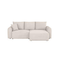 ECKSOFA in Cord Weiss  - Weiss, Design, Textil (250/151cm) - MID.YOU