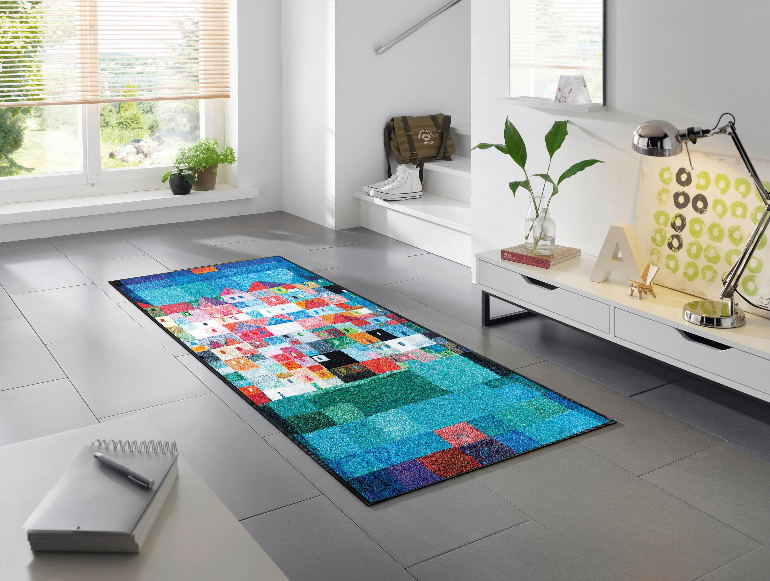 FUßMATTE  50/75 cm  Multicolor  - Multicolor, Trend, Kunststoff/Textil (50/75cm) - wash+dry