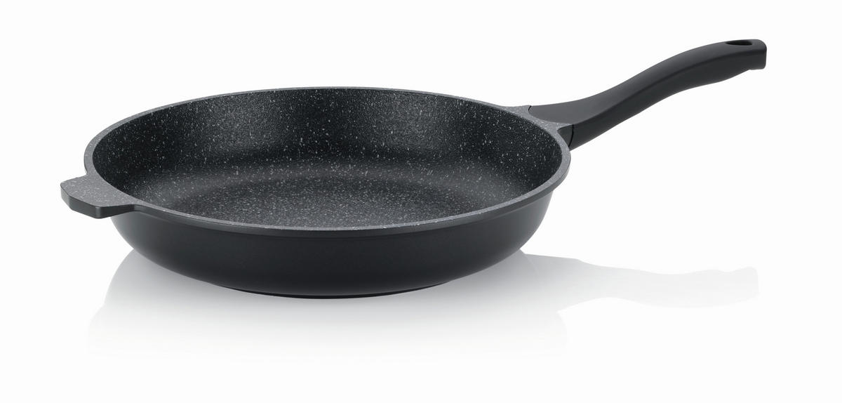 BRATPFANNE  - Schwarz, KONVENTIONELL, Metall (32/6.5cm) - Kela