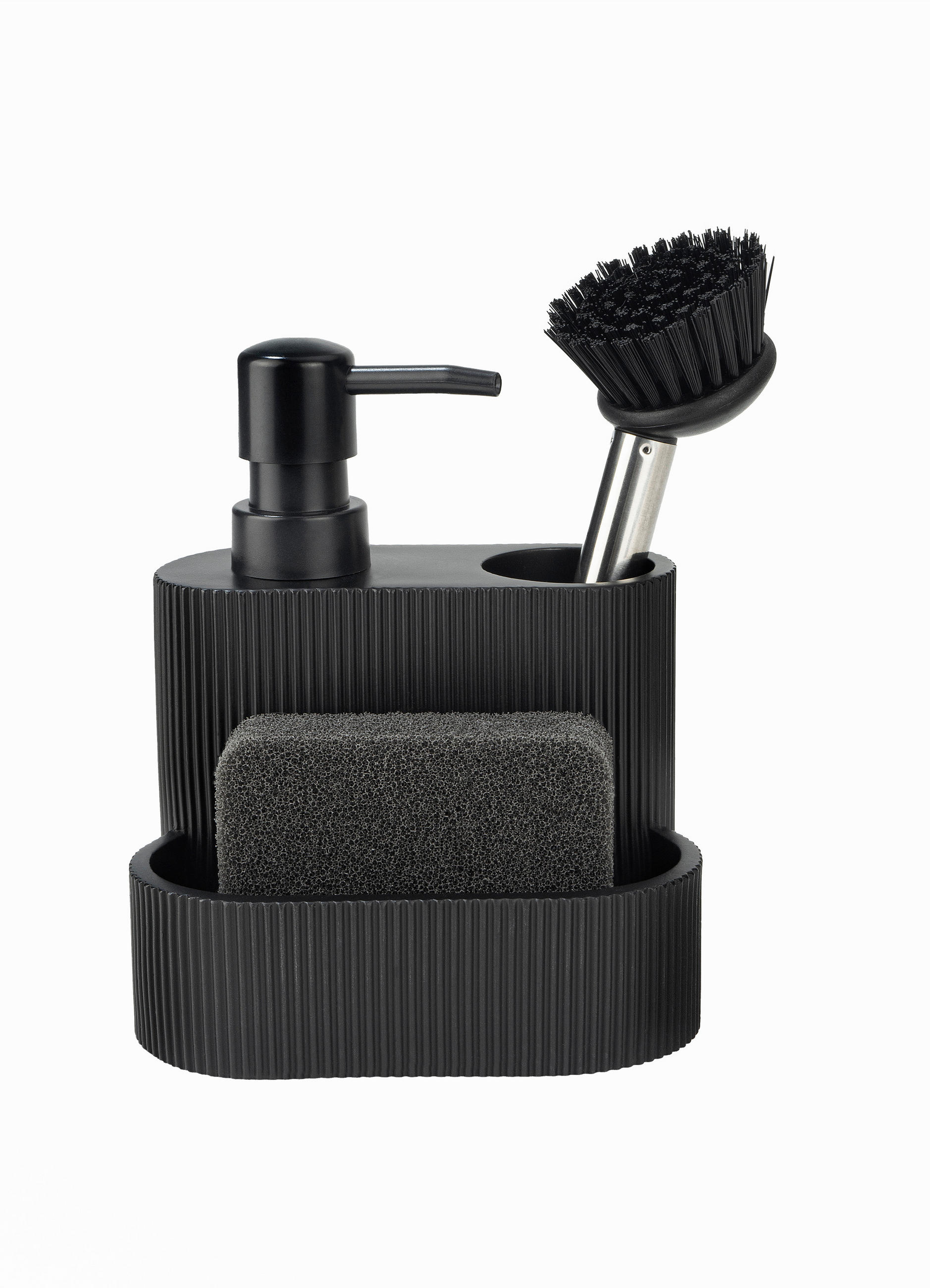 REINIGUNGSBÜRSTENSET Life Style  - Schwarzchrom, Basics, Kunststoff (19,1/13,8/10,4cm) - Justinus