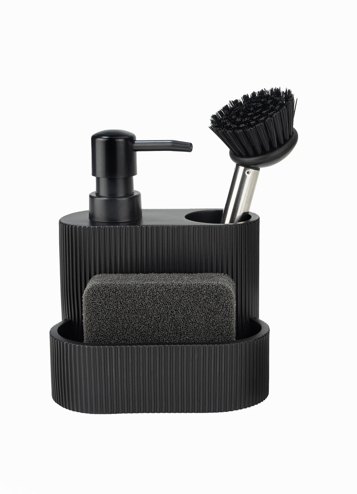 REINIGUNGSBÜRSTENSET Life Style  - Schwarzchrom, Basics, Kunststoff (19,1/13,8/10,4cm) - Justinus