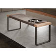 BETTBANK 120/40/38 cm   - Wildeiche/Schwarz, Design, Holz/Metall (120/40/38cm) - Dieter Knoll