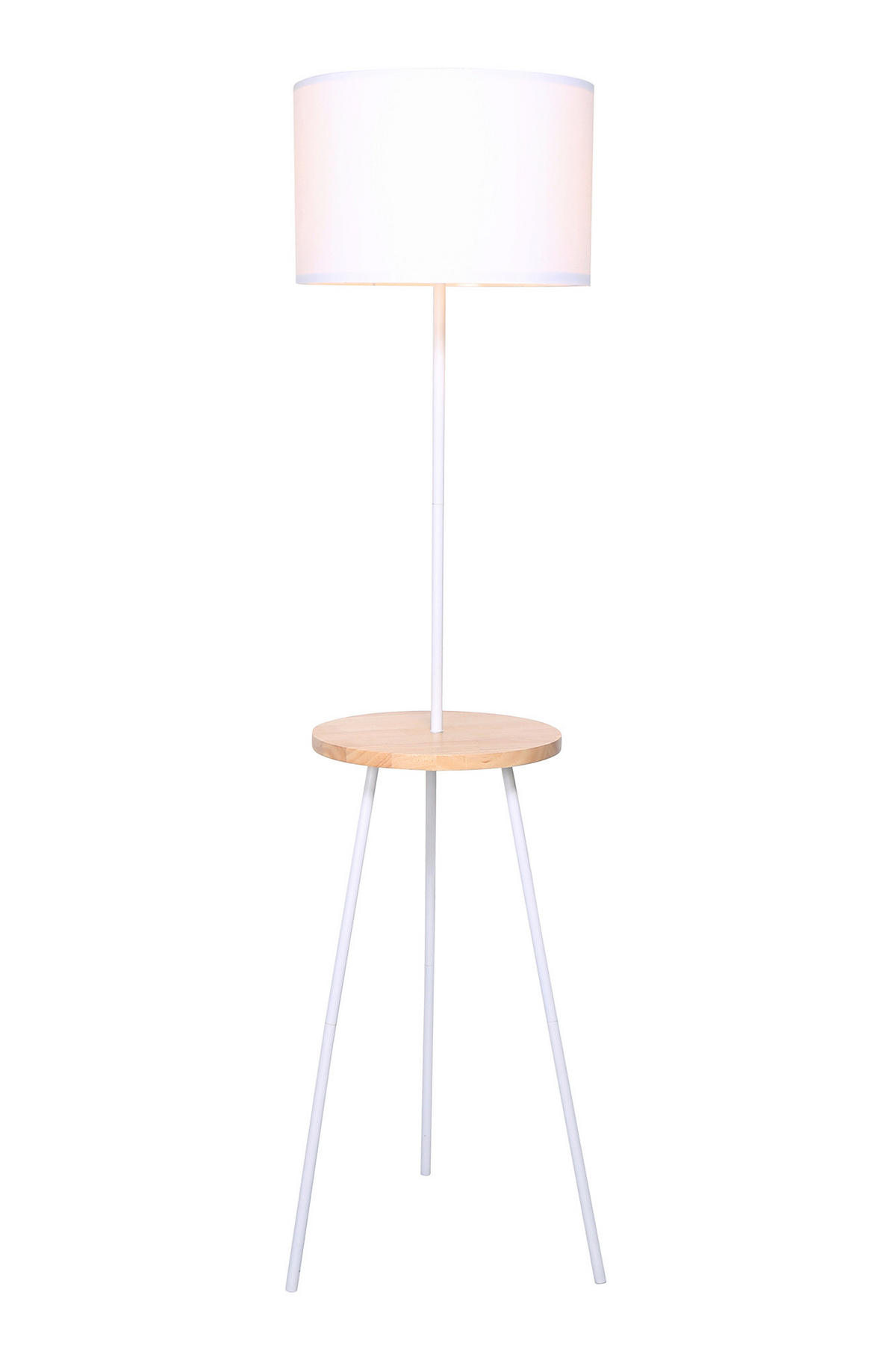 STEHLEUCHTE  47,5/152/37,5 cm   - Weiß, Design, Holz/Textil (47,5/152/37,5cm) - P & B