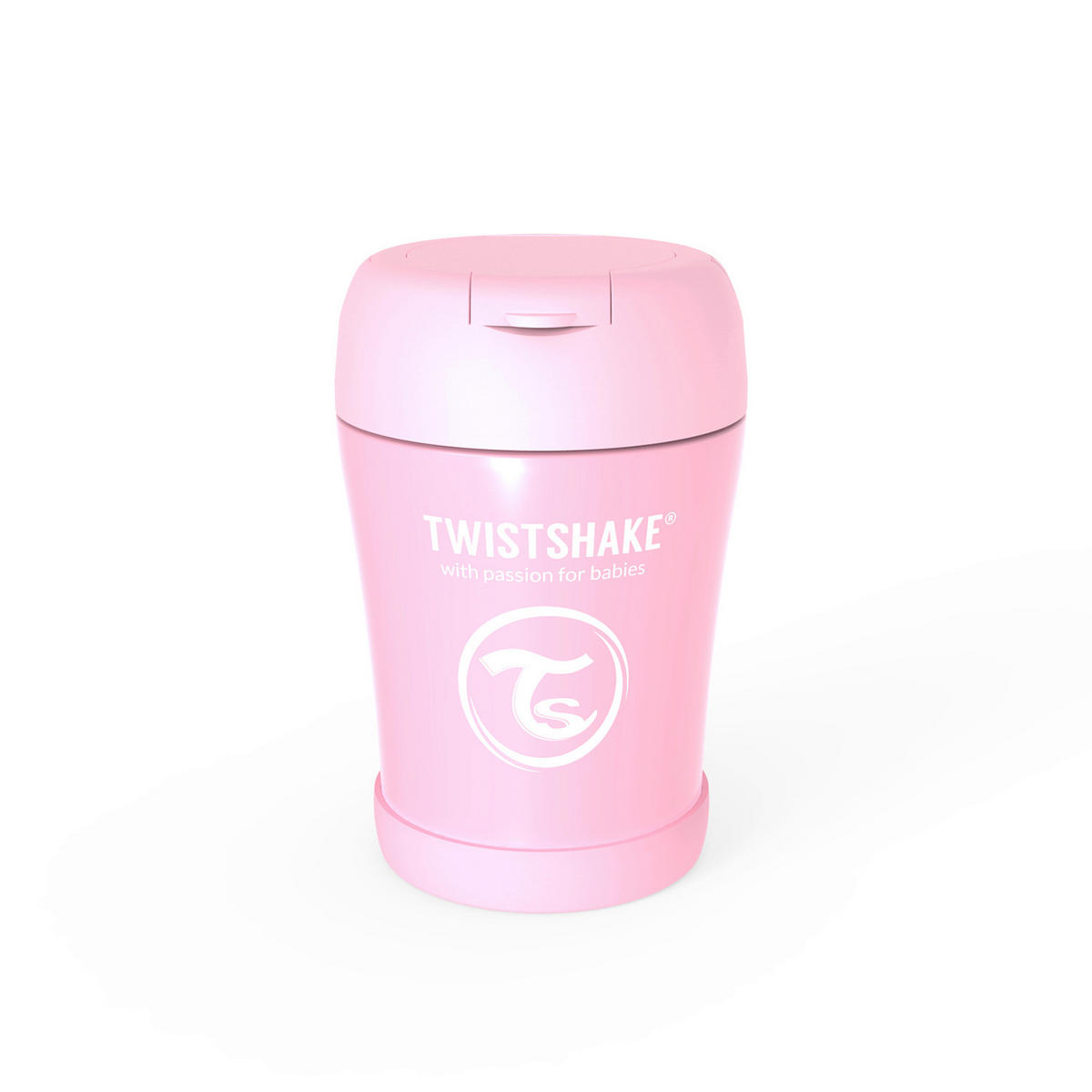 ISOLIERSPEIßEGEFÄß  - Pink, Basics, Metall (10/14,5/10cm) - Twistshake