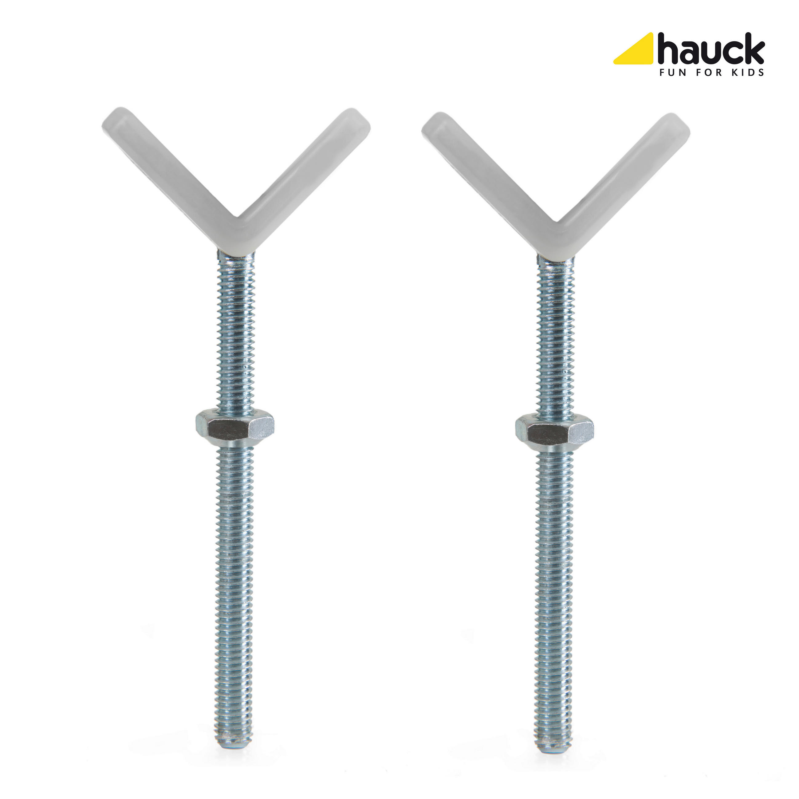 Y-SPINDEL  - Silberfarben/Weiß, Basics, Metall (6/15cm) - Hauck