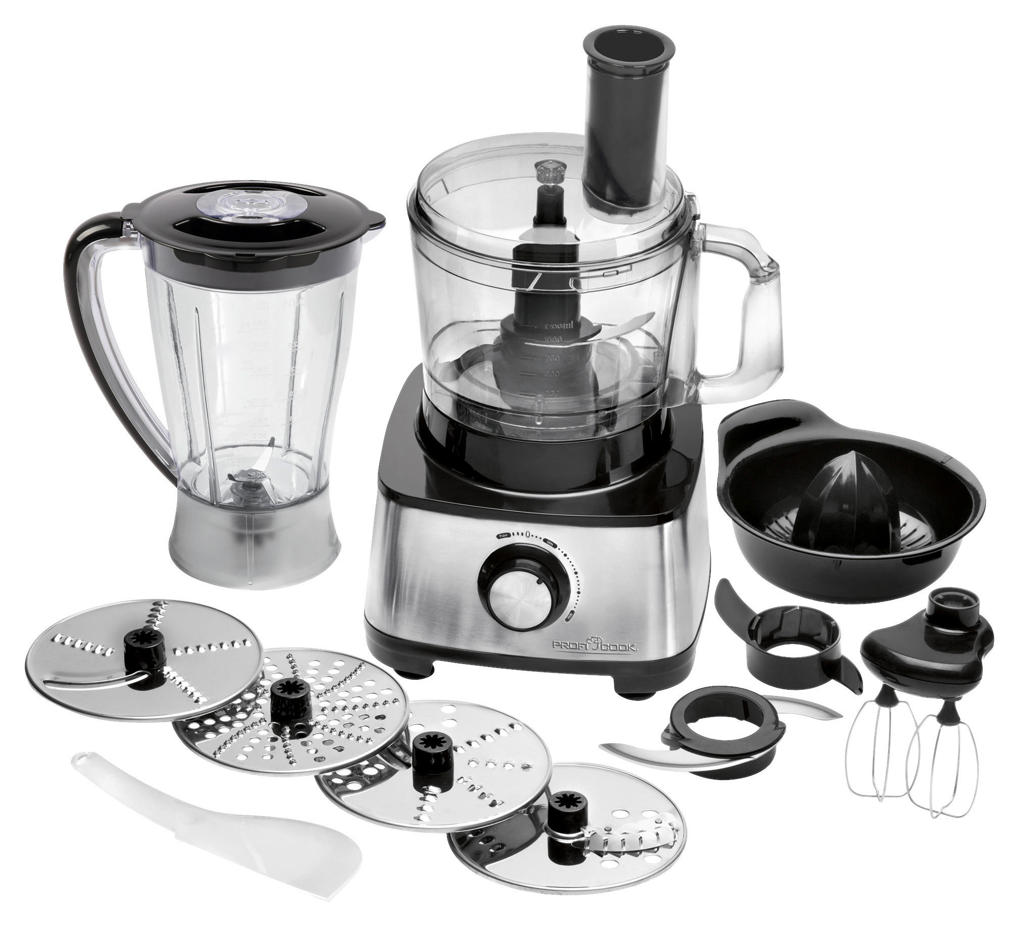 KÜCHENMASCHINE PC-KM 1063  - Klar/Edelstahlfarben, LIFESTYLE, Kunststoff/Metall (27/42/27cm)