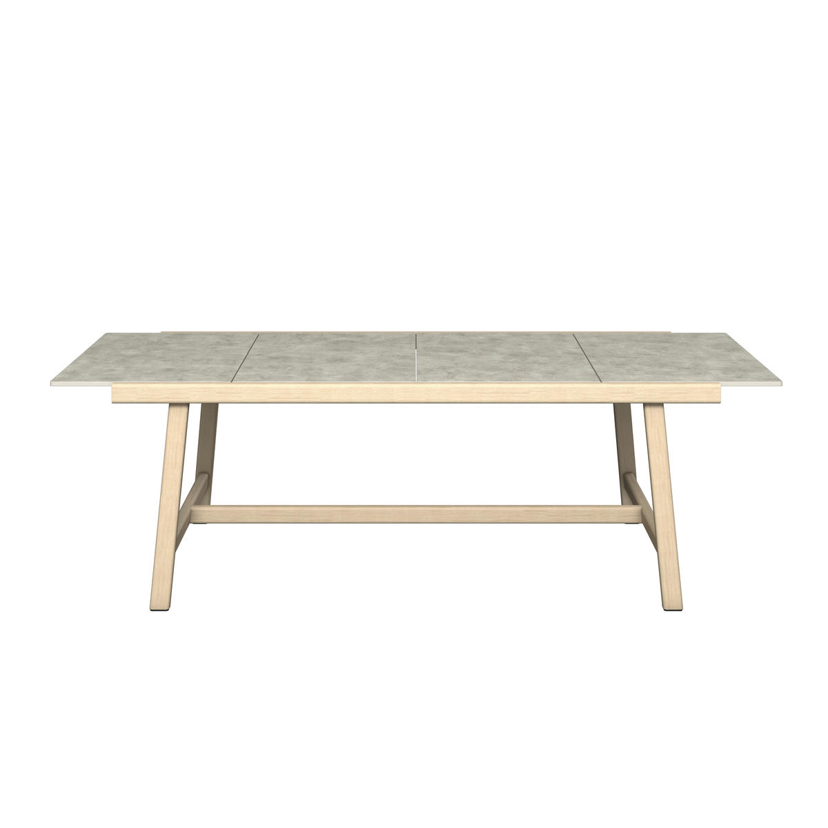 GARTENTISCH 240/102/74 cm Holz, Kunststoff rechteckig  - Hellgrau/Naturfarben, ROMANTIK / LANDHAUS, Holz/Kunststoff (240/102/74cm) - Dieter Knoll