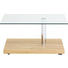Couchtisch in Eichefarben, Chromfarben - Chromfarben/Eichefarben, Design, Glas/Holzwerkstoff (100/70/44-64cm) Couchtisch in Eichefarben, Chromfarben - Chromfarben/Eichefarben, Design, Glas/Holzwerkstoff (100/70/44-64cm)