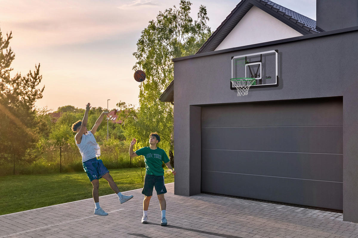 BASKETBALLSTÄNDER - Transparent/Schwarz, KONVENTIONELL, Kunststoff/Metall (110/71/60cm) - Salta