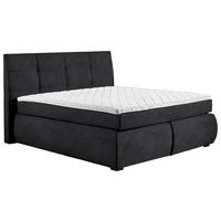 BOXSPRINGBETT 160/200 cm  in Anthrazit  - Wengefarben/Anthrazit, Konventionell, Holz/Textil (160/200cm) - Xora