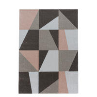 WEBTEPPICH 140/200 cm Efor 3716 rosa Blau  - Blau, Design, Textil (140/200cm)