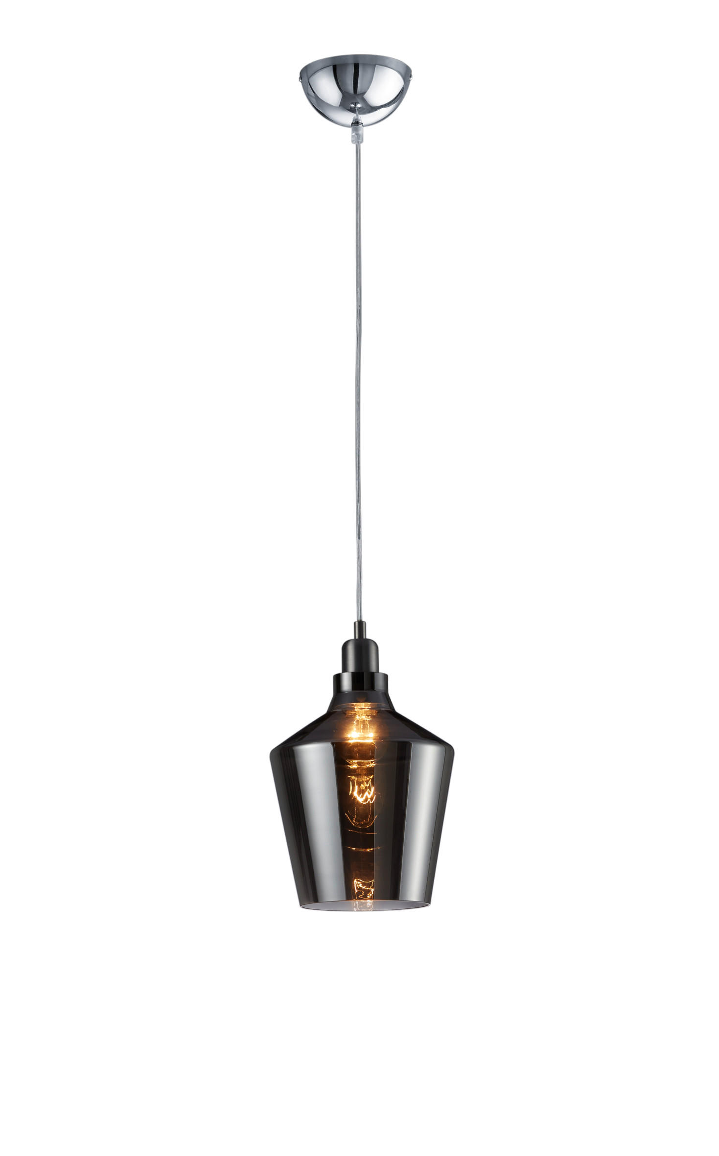 LUSTER  20/130 cm      - boja aluminijuma, Lajfstajl, staklo/metal (20/130cm)