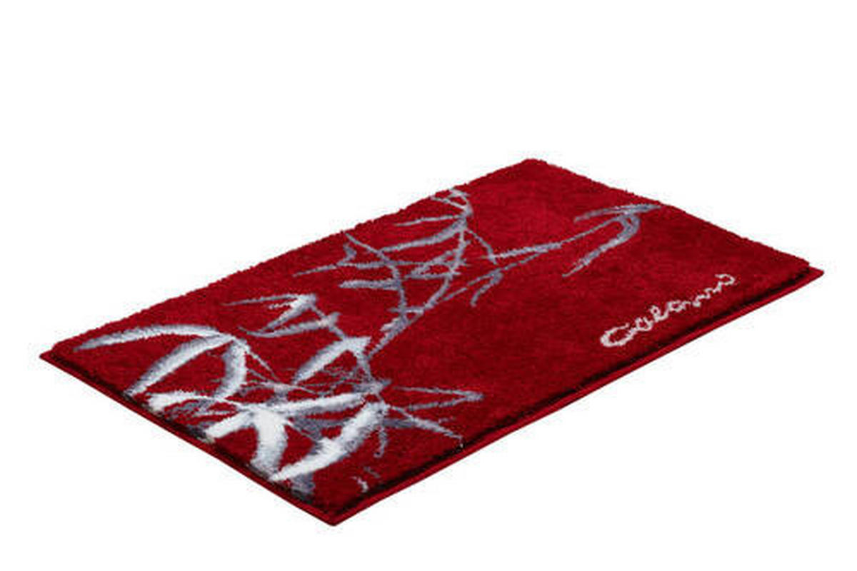 BADTEPPICH Rot 60/100 cm  - Rot, Basics, Kunststoff/Textil (60/100cm) - Grund
