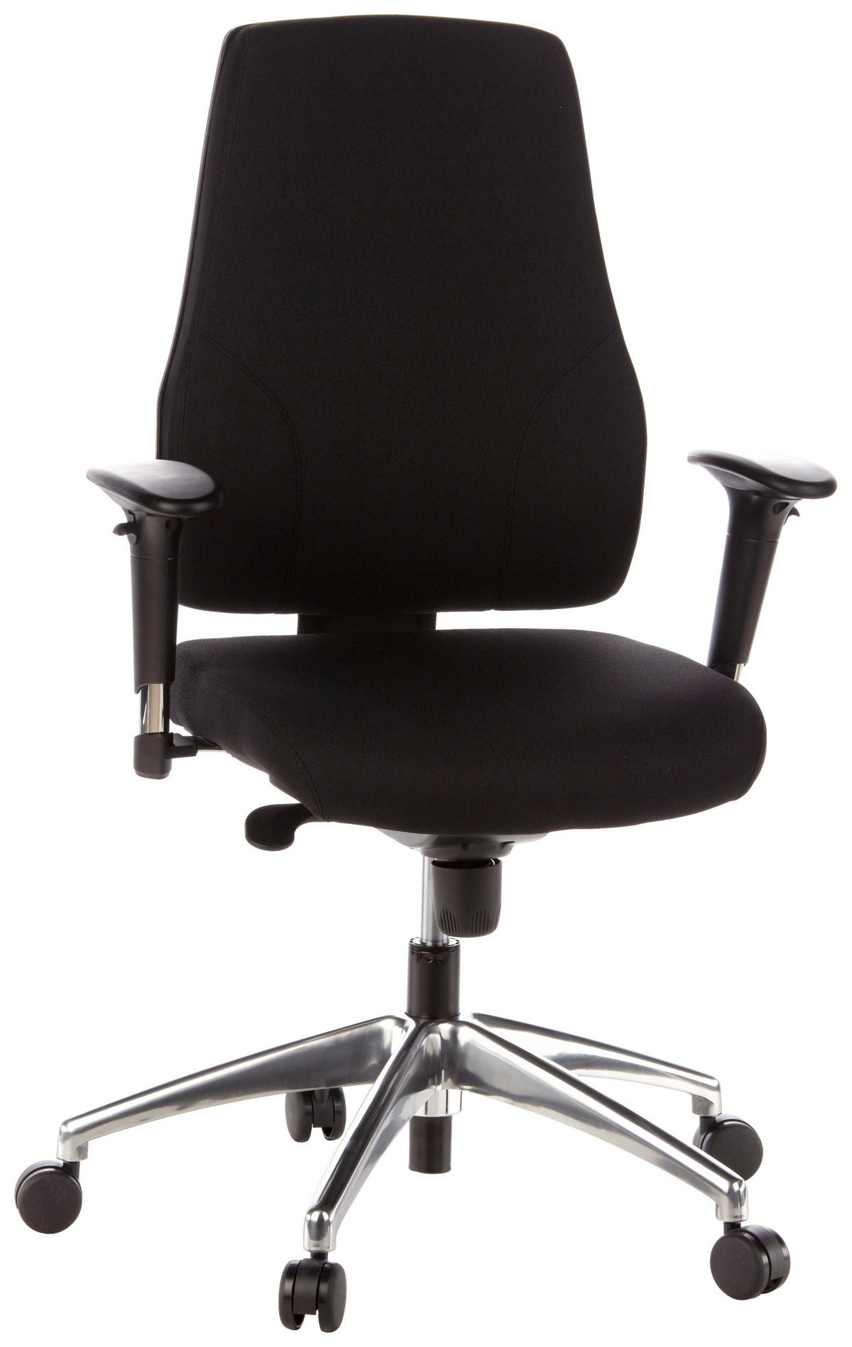 OTOČNÁ STOLIČKA, plochá tkanina, čierna - čierna, Modern, kov/textil (60/126/45cm) - MID.YOU