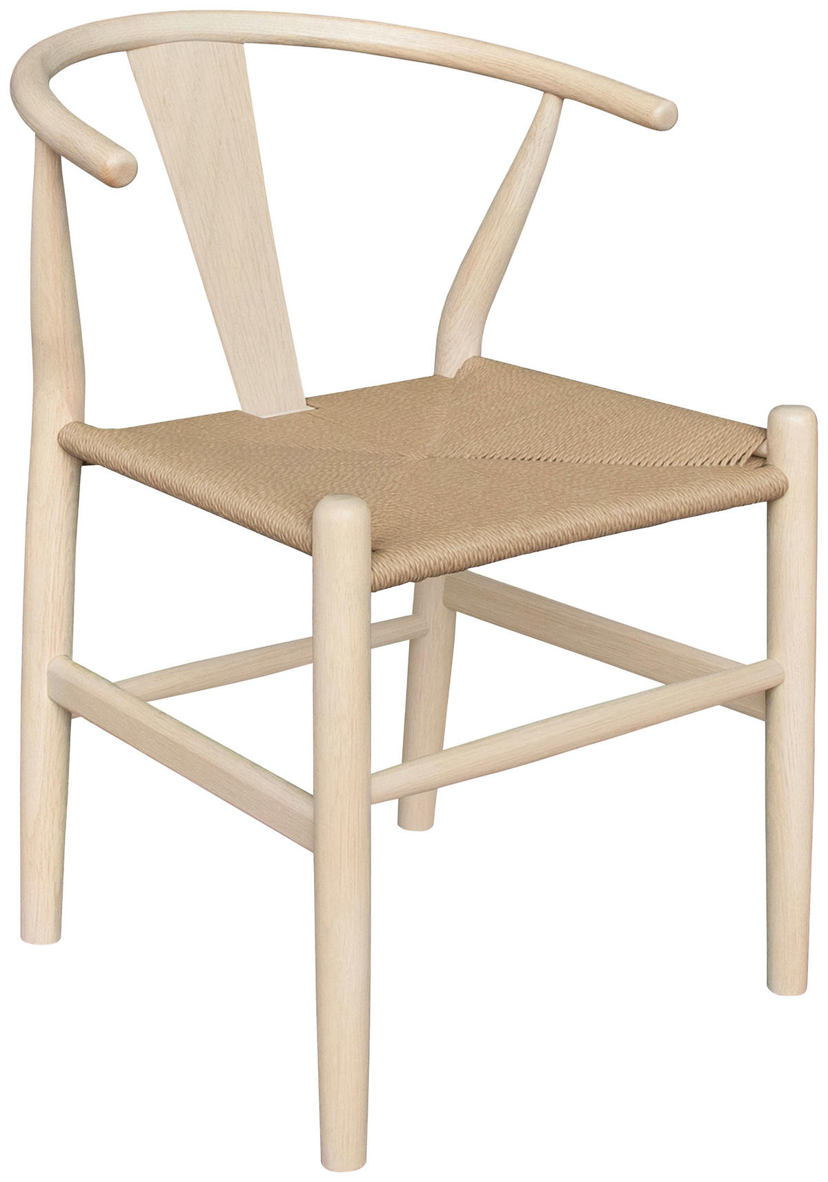 STOL  - ek Bianco/naturfärgad, Modern, trä (55/77/55cm) - Niels Andersson