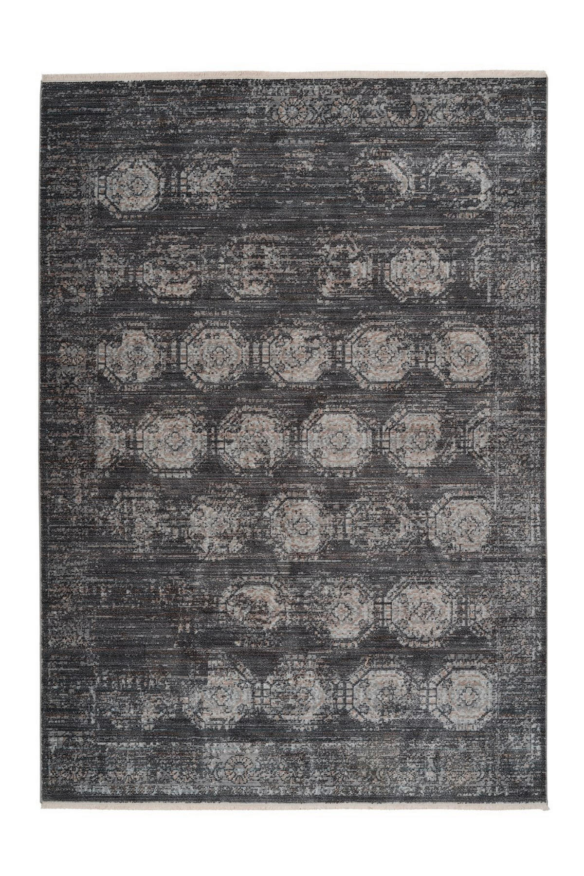 WEBTEPPICH 160/230 cm Baroque Anthrazit  - Anthrazit, Basics, Textil (160/230cm) - Novel