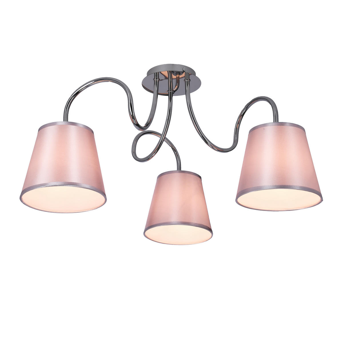 TAKLAMPA Luk 60/60/36 cm  - kromfärg, Klassisk, metall/plast (60/60/36cm)