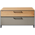 GARDEROBENBANK  in 84/44/40 cm  - Wildeiche/Fango, Design, Holzwerkstoff/Metall (84/44/40cm) - Dieter Knoll