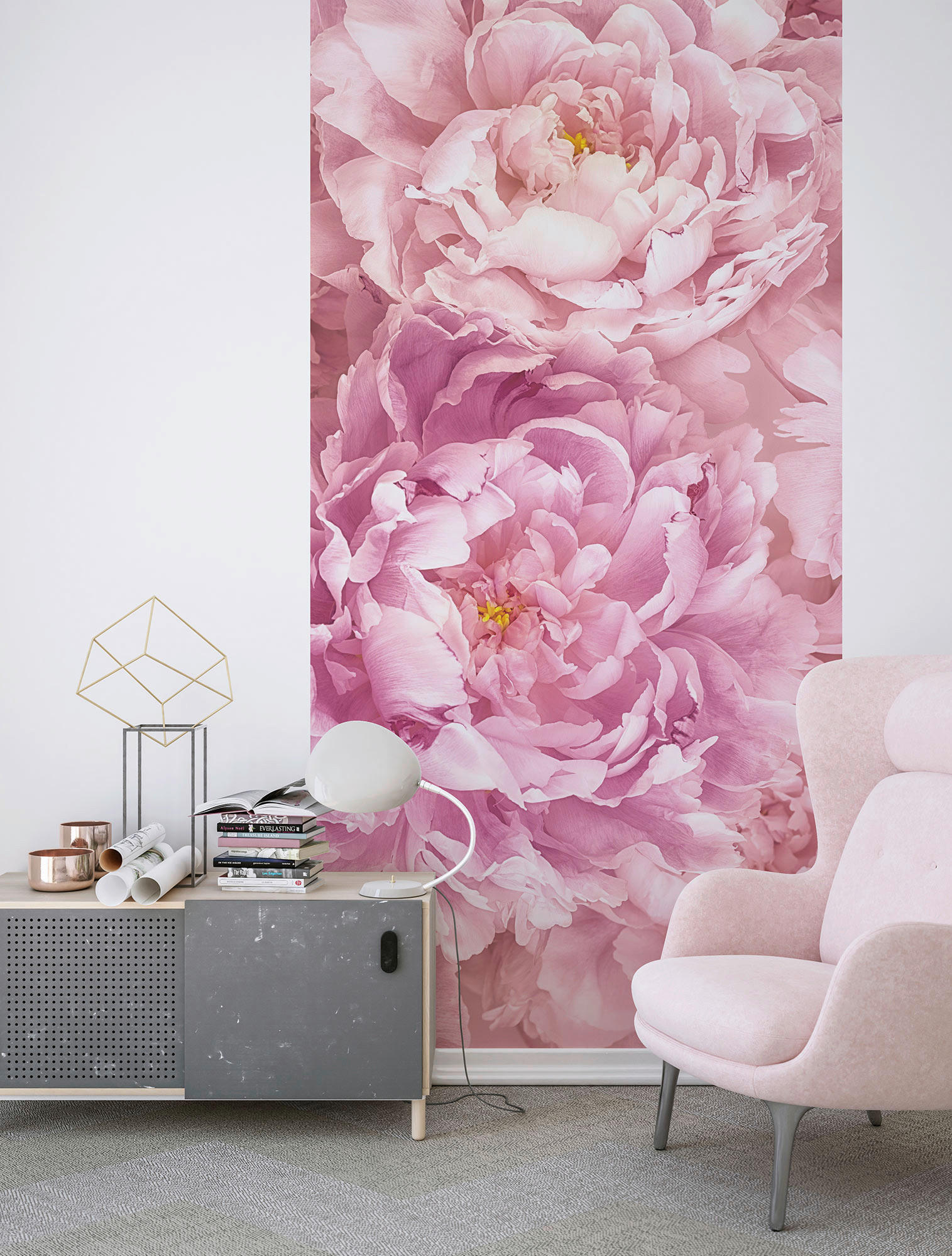 VLIESTAPETE  - Rosa, Basics (100/250cm) - Xora