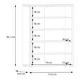 SCHUHSCHRANK 74,5/99,1/34,9 cm  - Eichefarben/Grau, MODERN, Holzwerkstoff/Kunststoff (74,5/99,1/34,9cm) - Carryhome