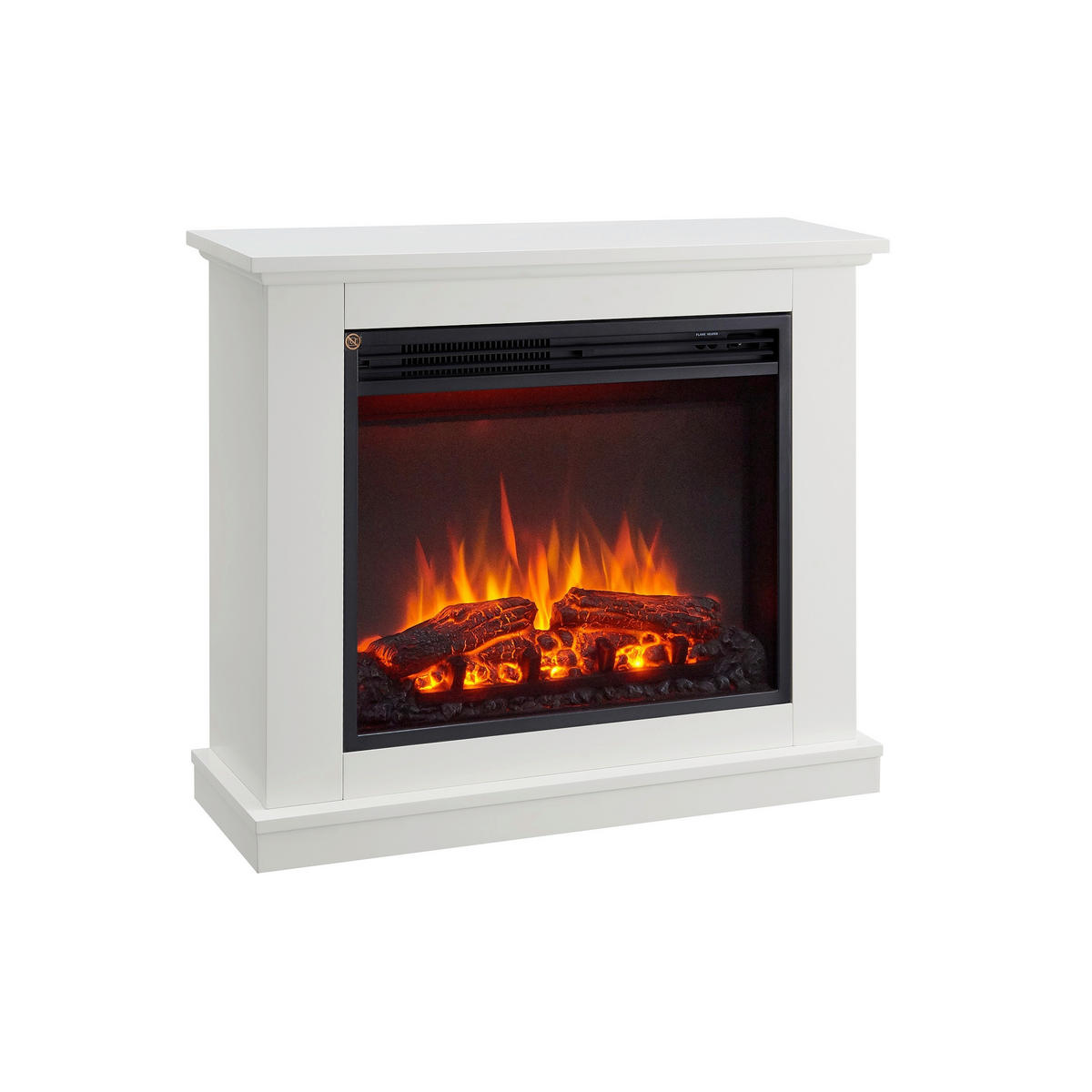 ELEKTRISK KAMIN - vit, Basics, metall (82/69/25cm)