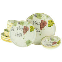 TAFELSERVICE Uno In Vino Veritas 12-teilig  - Multicolor, Basics, Keramik - Creatable