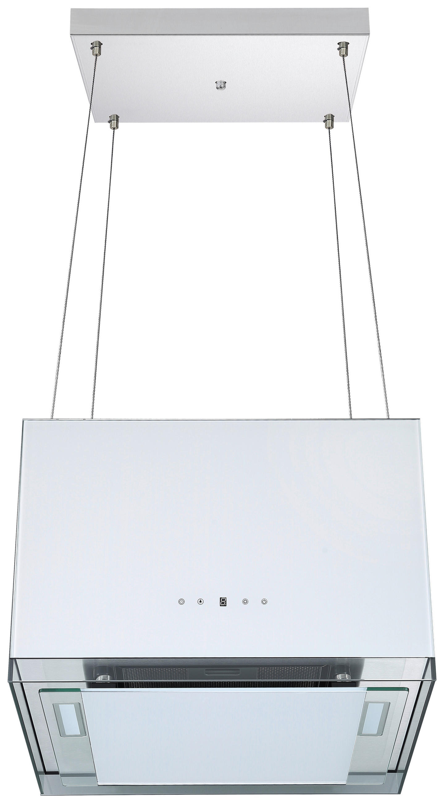 DUNSTABZUGSHAUBE CH11050IW  - Weiß, Trend, Glas/Metall (50/36-166/40cm) - Respekta