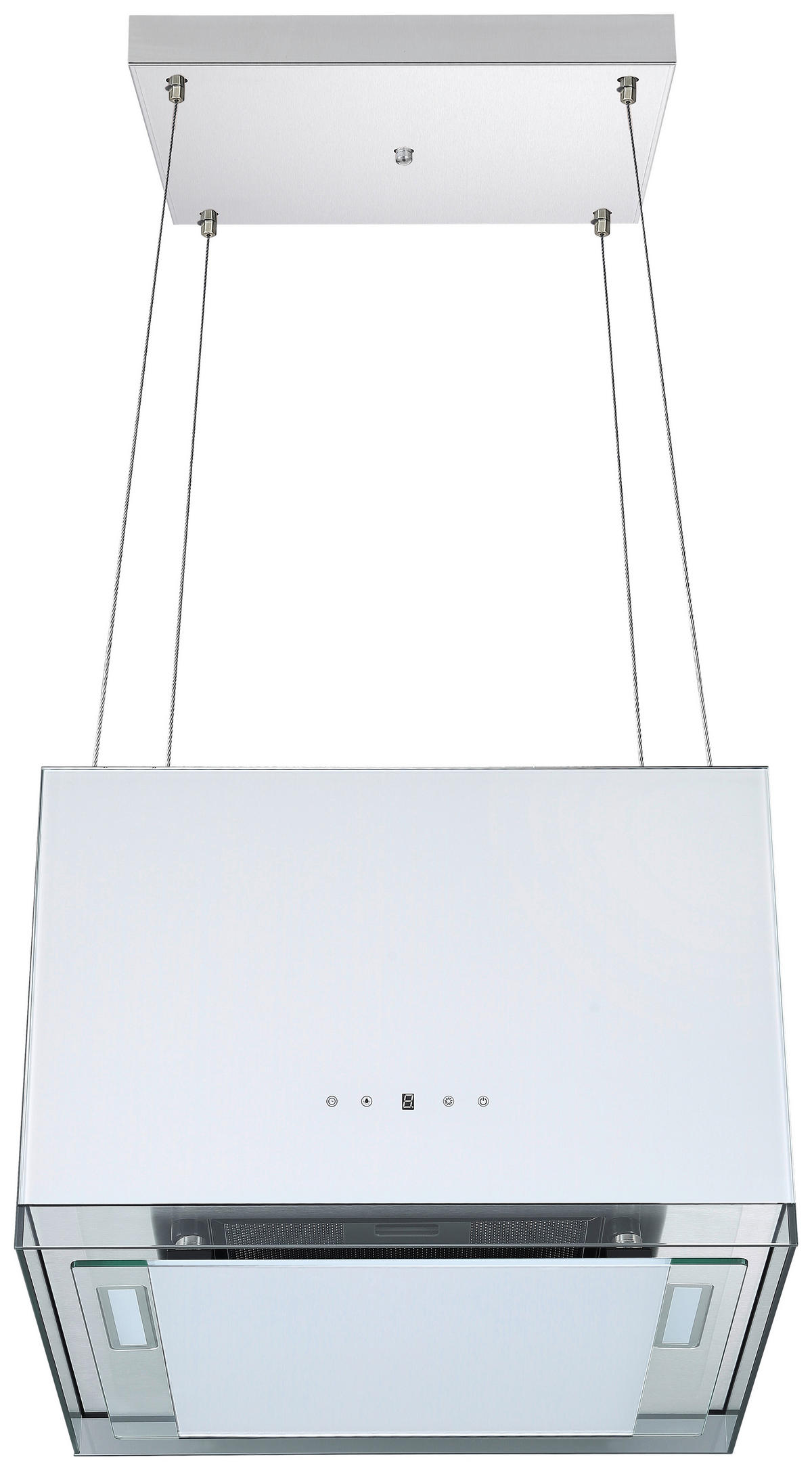 DUNSTABZUGSHAUBE CH11050IW  - Weiß, Trend, Glas/Metall (50/36-166/40cm) - Respekta