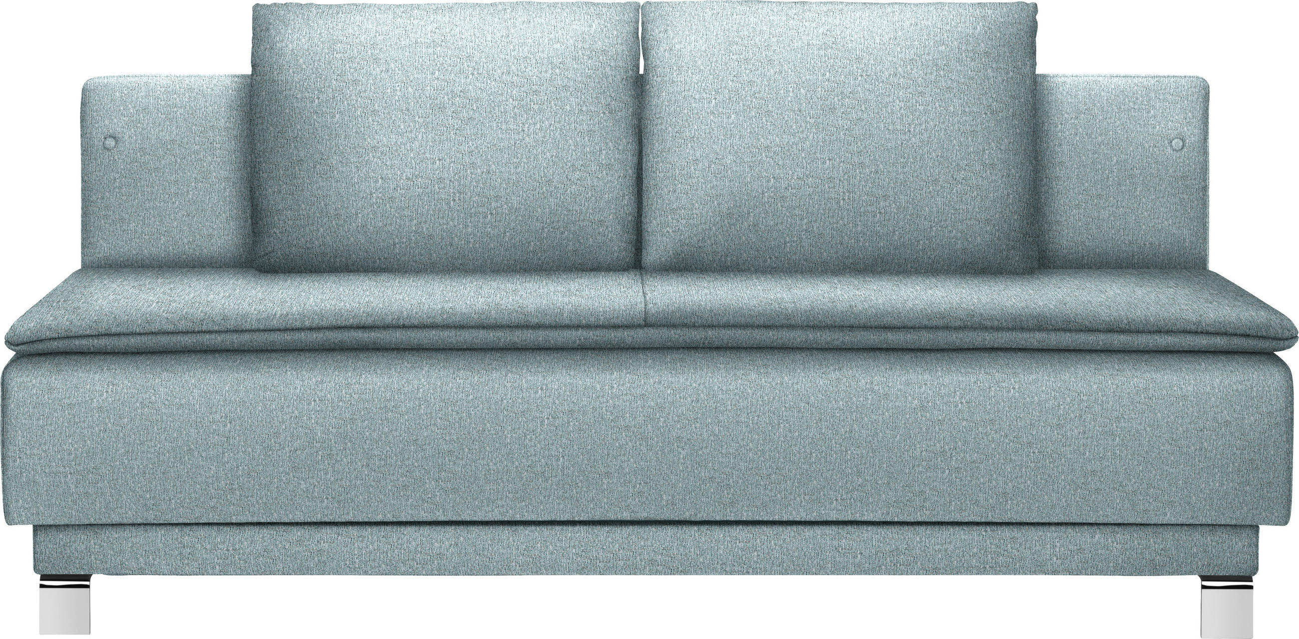 SCHLAFSOFA in Webstoff Türkis  - Türkis, MODERN, Textil/Metall (200/85/90cm) - Joka