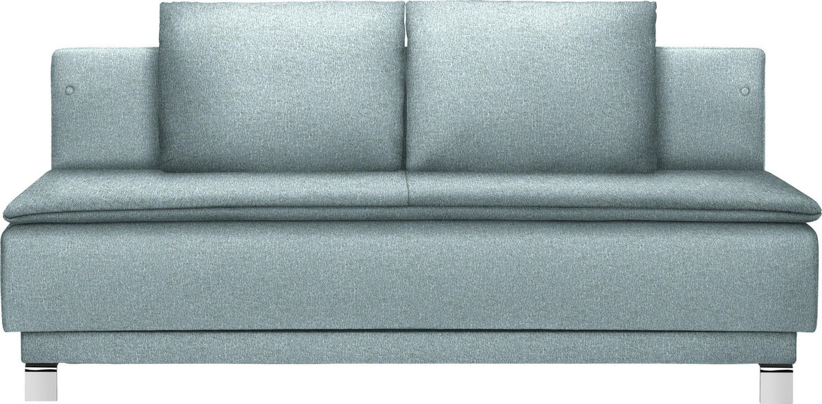 SCHLAFSOFA in Webstoff Türkis  - Türkis, MODERN, Textil/Metall (200/85/90cm) - Joka
