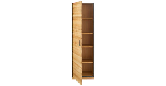 AKTENSCHRANK 55/197/40 cm  - Eichefarben/Anthrazit, Natur, Holz/Holzwerkstoff (55/197/40cm) - Linea Natura