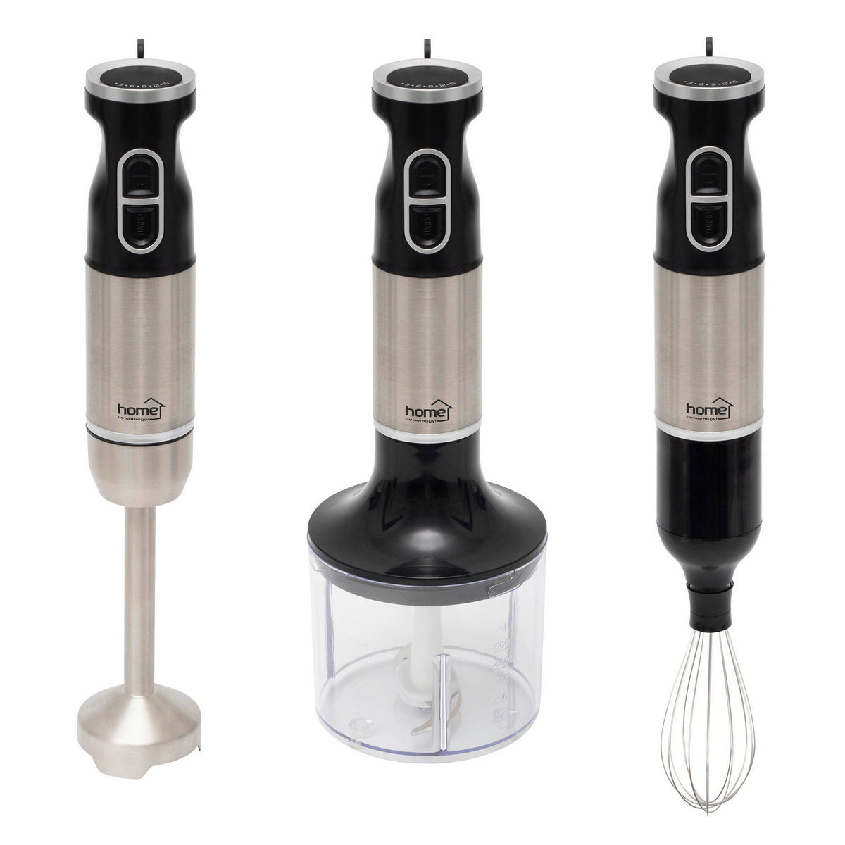 BOTMIXER SZETT - világosszürke, Basics, fém (6,5/36,5cm)
