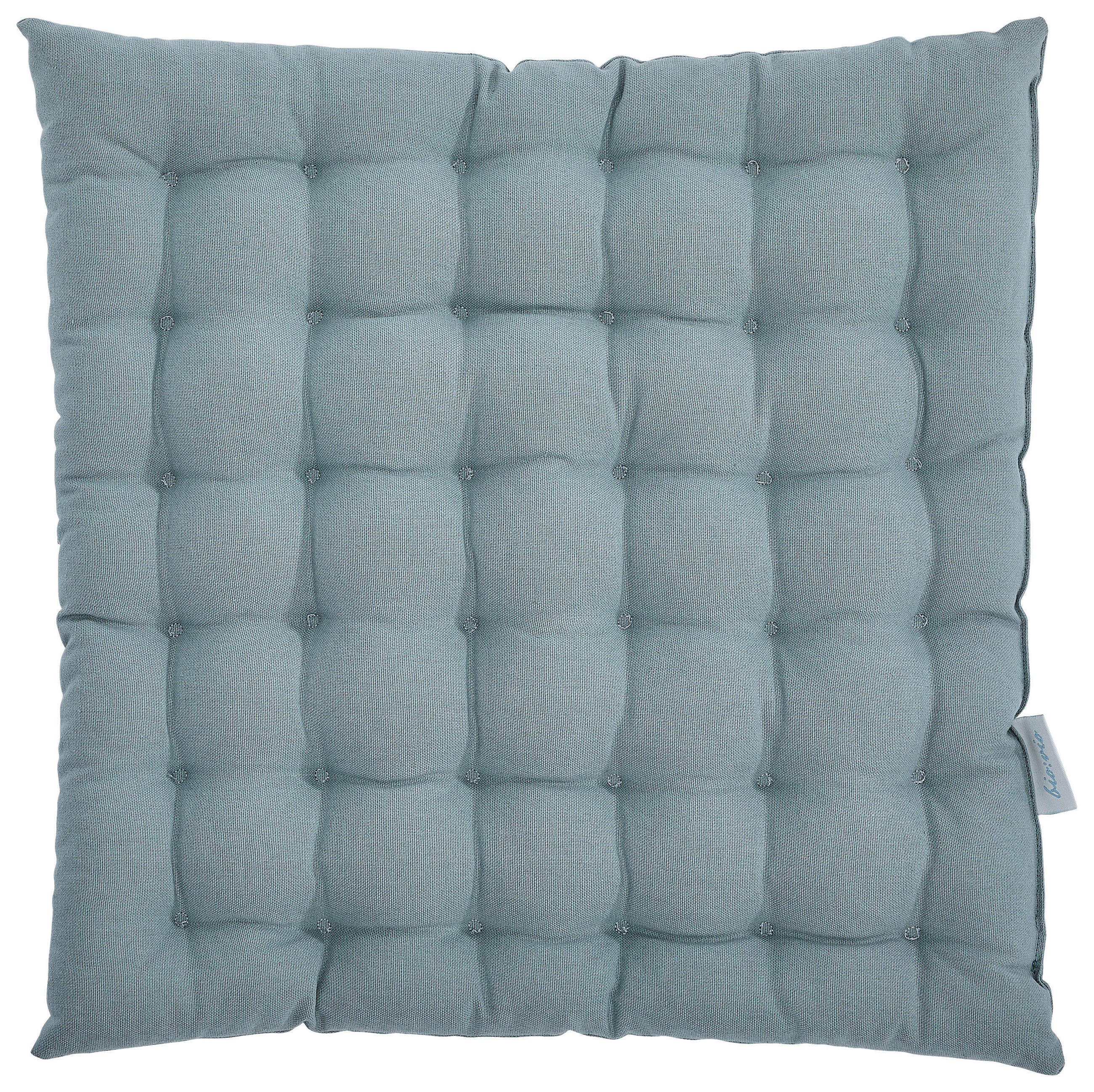 SITZKISSEN  - Pastellblau, Basics, Textil (38/38/4cm) - Bio:Vio