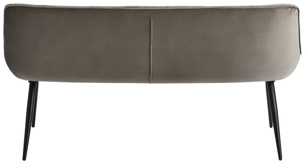 LAVICA, topoľ, sivá, čierna - čierna/sivá, Modern, kov/drevo (160/84/69cm) - Livetastic