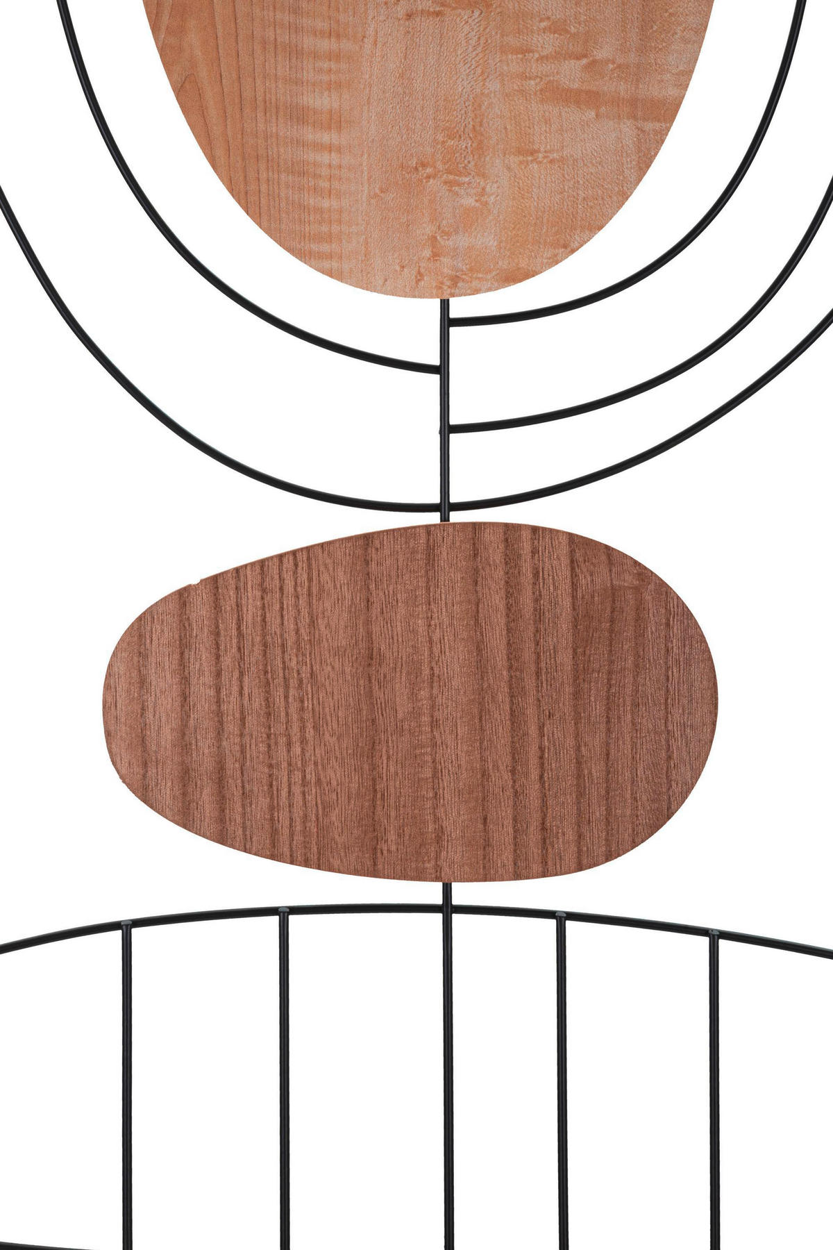 WANDDEKO  60/80/2 cm   - Schwarz/Naturfarben, Basics, Holzwerkstoff (60/80/2cm)