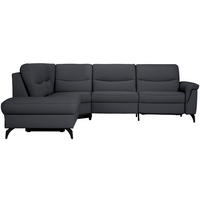 ECKSOFA  in Echtleder Dunkelblau  249/280 cm  - Anthrazit/Dunkelblau, Design, Leder/Metall (249/280cm) - Himolla Komfortklass