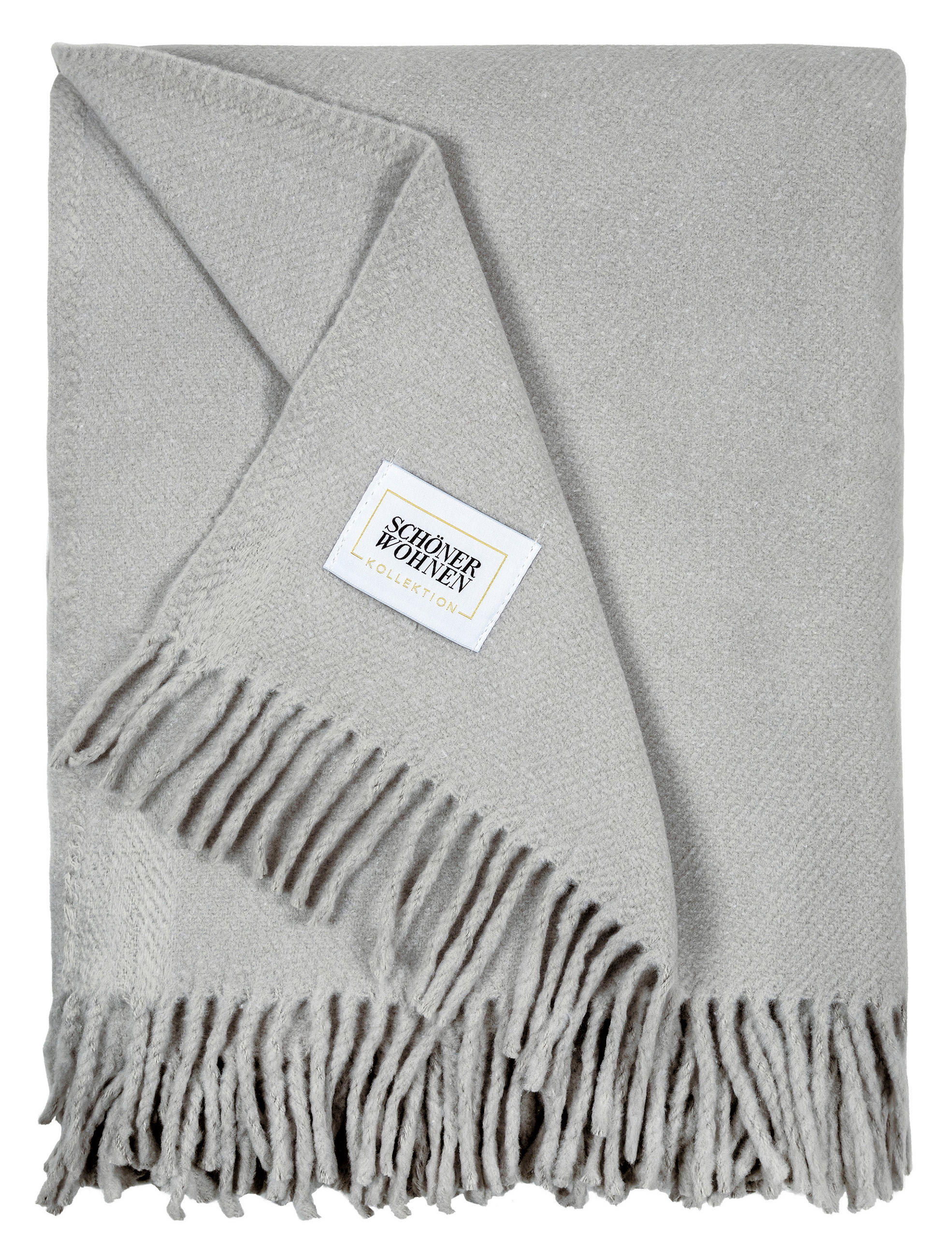 PLAID SW-BASICS  - Hellgrau, Basics, Textil (140/200cm) - Schöner Wohnen