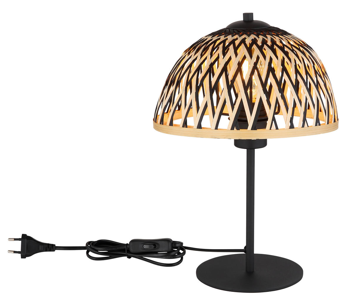 NAMIZNA SVETILKA        25/37 cm       - črna/naravne barve, Natur, kovina/naravni materiali (25/37cm) - Globo