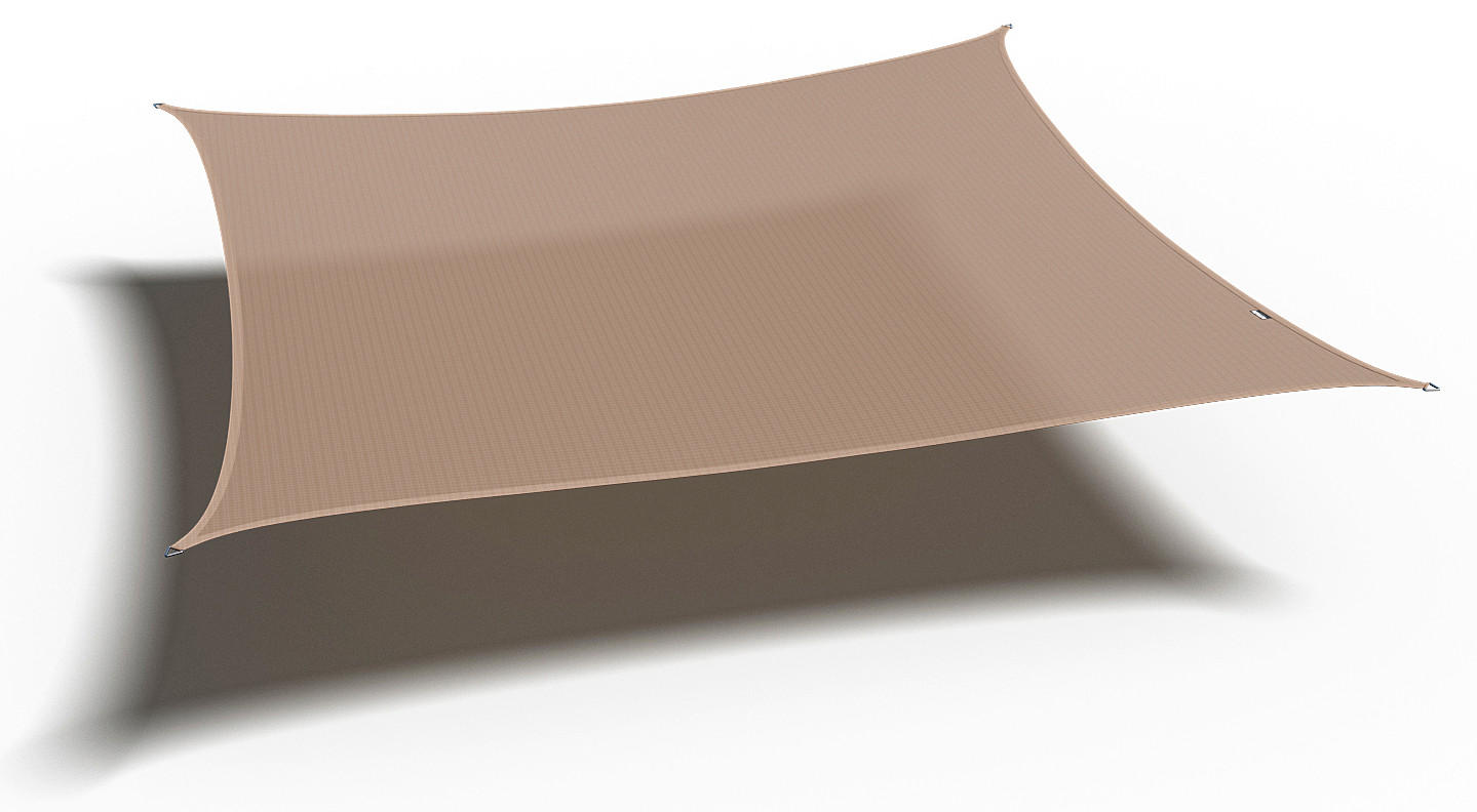 Gardenson Sonnensegel Sand 500x1x500 cm
