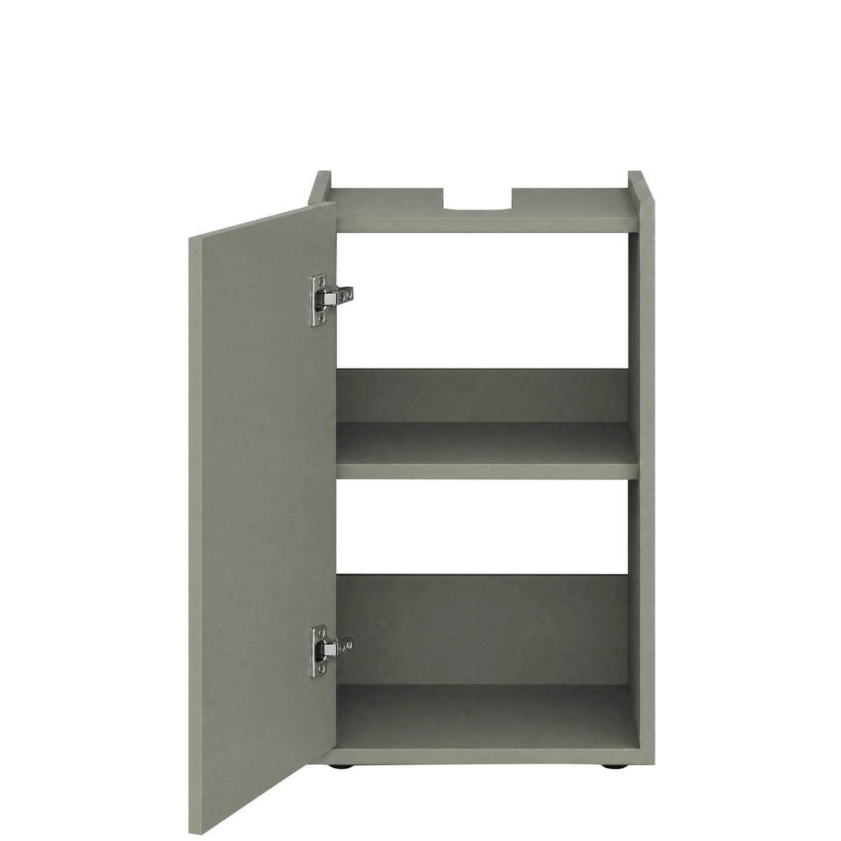 WASCHBECKENUNTERSCHRANK 42/62/35 cm  - Schilfgrün/Schwarz, Trend, Holzwerkstoff/Kunststoff (42/62/35cm) - MID.YOU