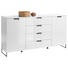 SIDEBOARD 160/84/38 cm - Weiß/Grau, Design, Holzwerkstoff/Metall (160/84/38cm) - Xora SIDEBOARD 160/84/38 cm - Weiß/Grau, Design, Holzwerkstoff/Metall (160/84/38cm) - Xora